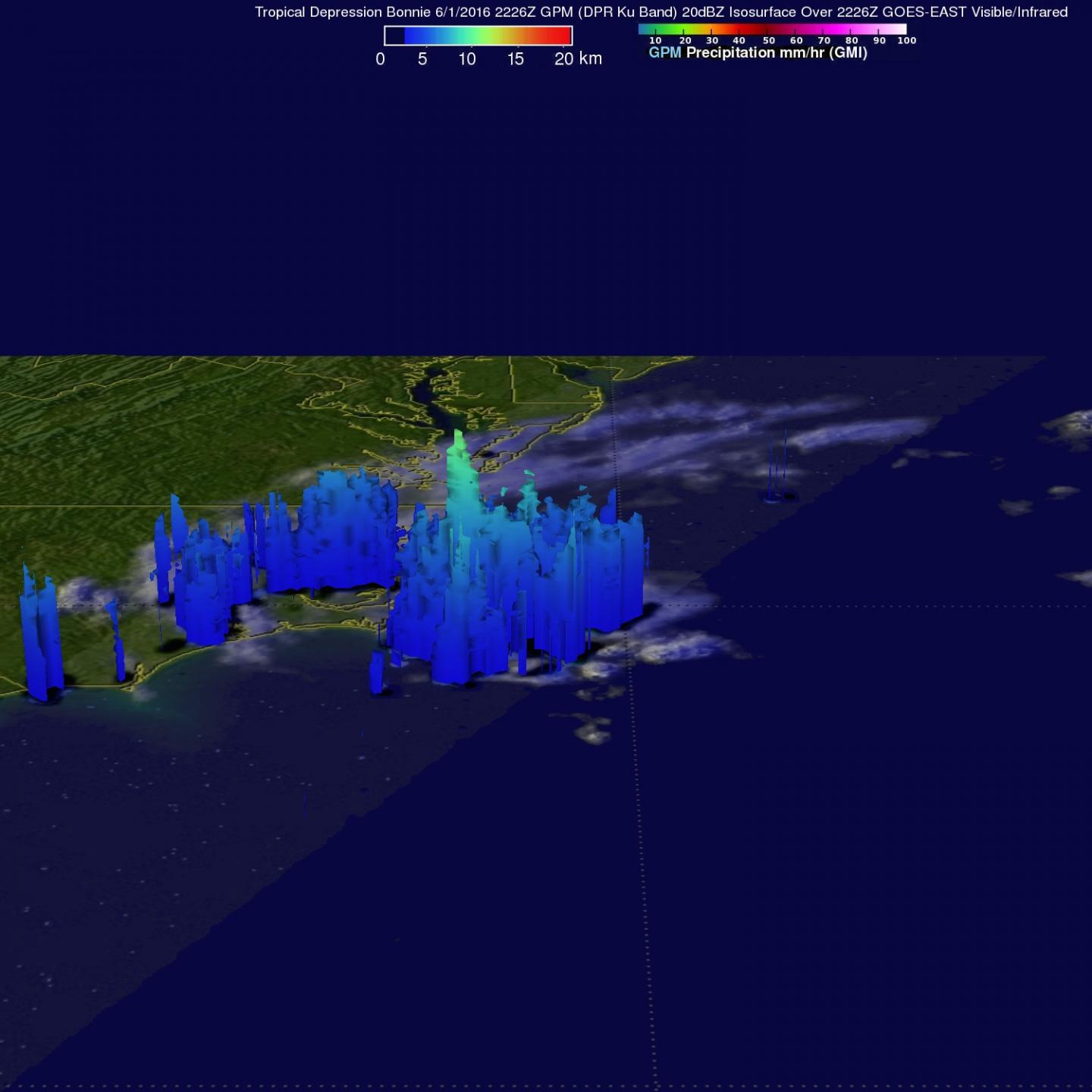 NASA Satellite Sees Heavy Rain in Tropical Depression Bonnie - Research ...