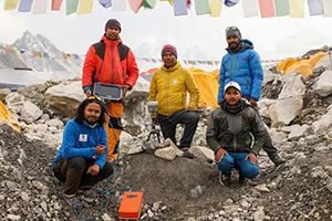GSSI ground penetrating radar equipment used in Mount Everest expedition