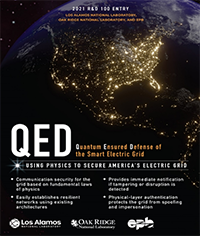 2021 R&D 100 winner of the day: QED: Quantum Ensured Defense of the Smart Electric Grid