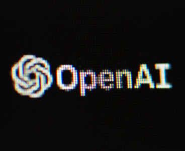 OpenAI logo on black background. Chernihiv, Ukraine - January 15, 2022