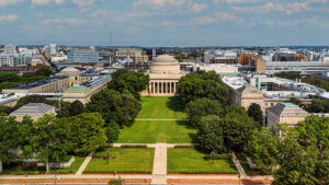 The Great Dome of MIT in an aerial view