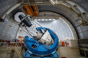 The DESI instrument and can capture light from up to 5,000 celestial objects simultaneously.
