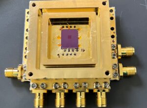 Maria Spiropulu examines a quantum sensor