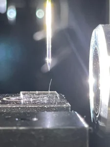 KERI's meniscus 3D printer creating pure MXene microstructures