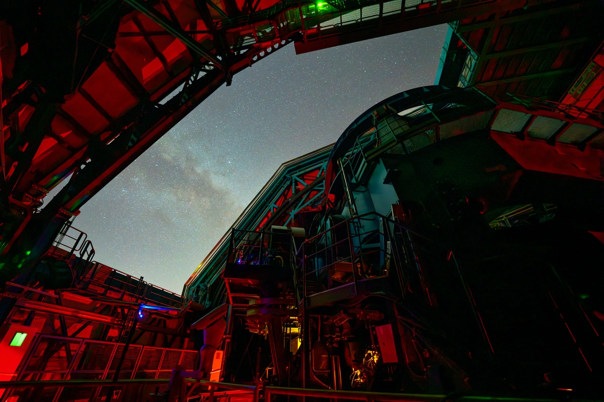 Interior view of Rubin Observatory telescope
