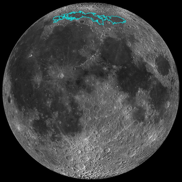 The Moon's Mare Frigoris