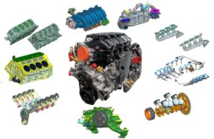 LMHE: low-mass, high-efficiency medium-duty V8 engine