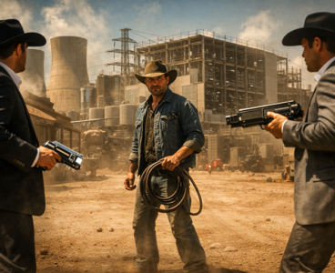 Why the AI race has Mexican standoff dynamics: A trillion-dollar R&D arms race where collateral damage risk is unpriced