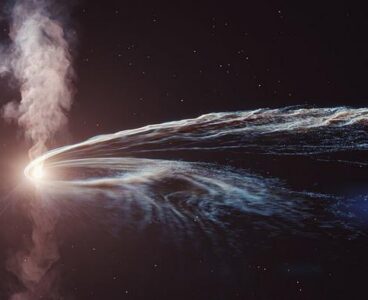 This black hole’s jet is already a trillion Death Stars strong. Scientists say it won’t peak until 2027.