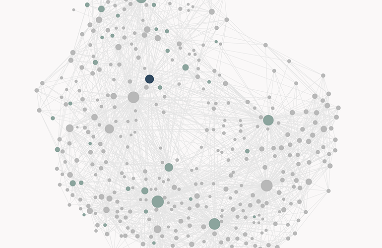 A shot of the graph view of my LLM wiki