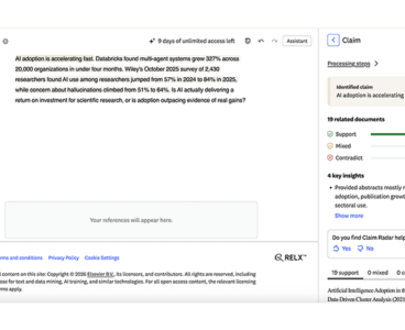 Elsevier expands LeapSpace with writing coach and Claim Radar, says 97% of users report time savings from the platform