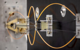 The Space Systems Division (05)-developed Parallelogram Synchronized Truss Assembly (PaSTA), seen Aug. 12, 2025, is a mechanism that will be integrated into the Life-Extension In-orbit Servicer (LEXI) and Astroscale Prototype Servicer for Refueling (APS-R) spacecrafts.