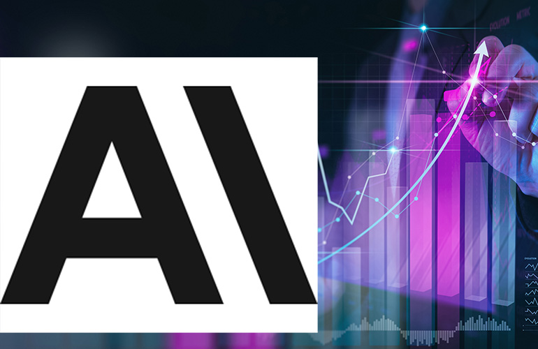Businessman working with modern computer virtual dashboard analyzing finance sales data and economic growth graph chart and block chain technology.